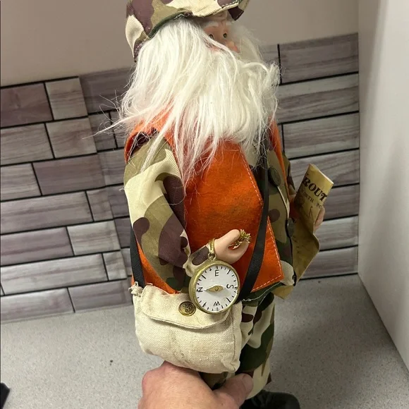 Camaflauge Santa Camouflage Costume with Orange Vest - Picture 3 of 4